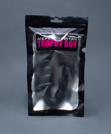 TROPHY BOY Easy Grip Cock Ring w/ Anti-Roll Andrew Christian - azul