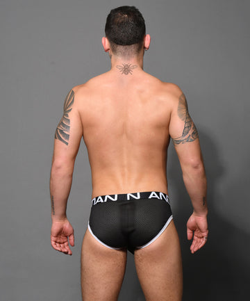 DOORBUSTER! Mesh Football Brief w/ Almost Naked – Andrew Christian Retail