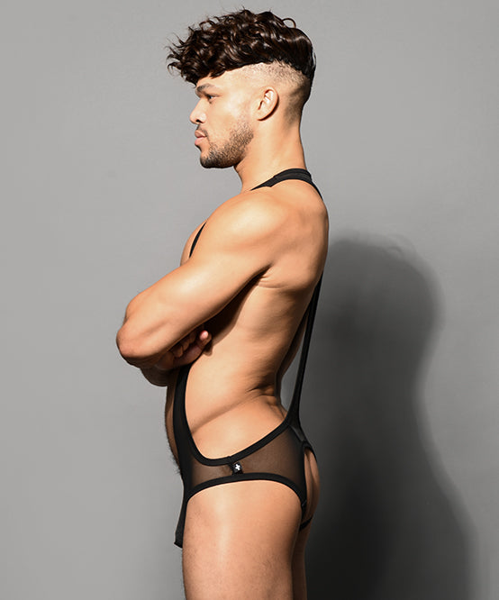 Buy Andrew Christian Almost Naked Collection Black Color Temptation Spider  Singlet Underwear for Men at